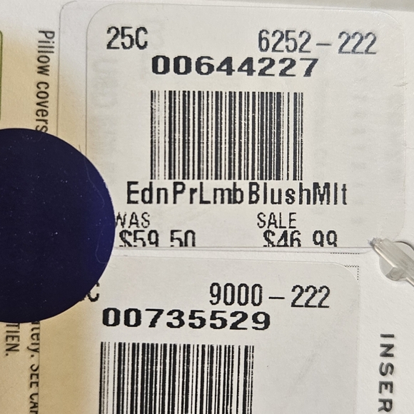 NEW With Tags Pottery Barn Eden Blush/Gold Ikat Throw Pillow 16x26” Fringe - Picture 6 of 7